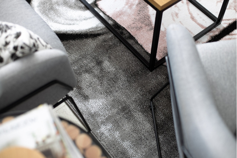 Koberec INTERO PHONO 3D Čtverce růžový