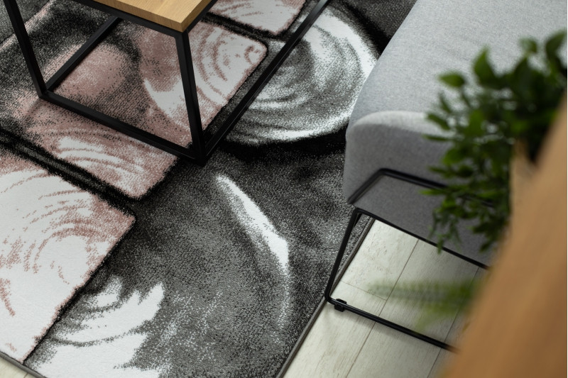 Koberec INTERO PHONO 3D Čtverce růžový