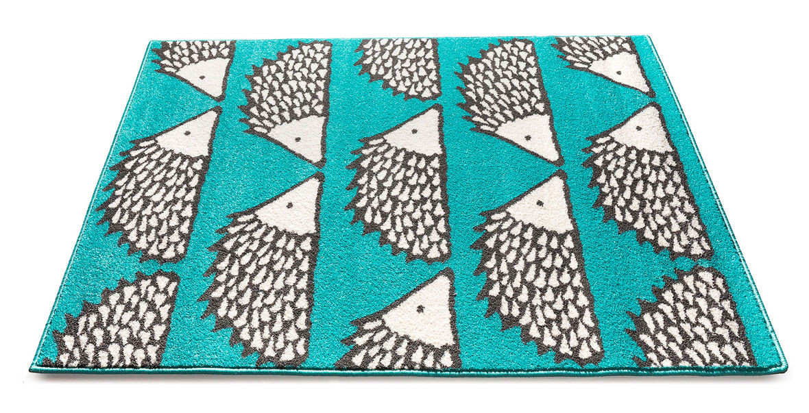 Koberec JEŽCI tyrkysový