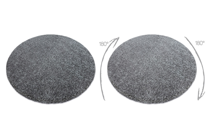 Koberec kruh ILDO 71181070 antracit šedý