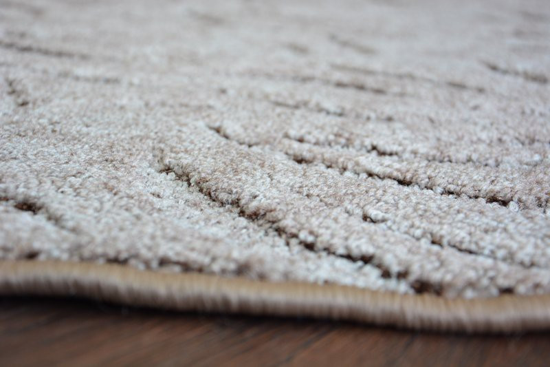 Koberec kruh IVANO hnědý