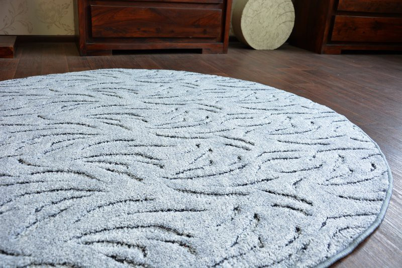 Koberec kruh IVANO šedý