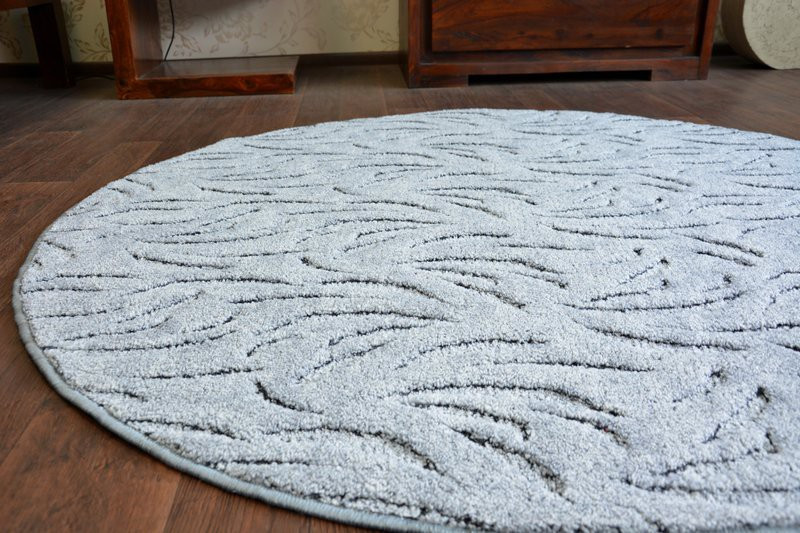 Koberec kruh IVANO šedý