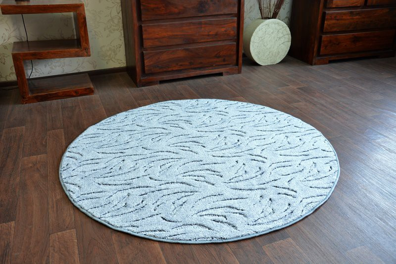 Koberec kruh IVANO šedý