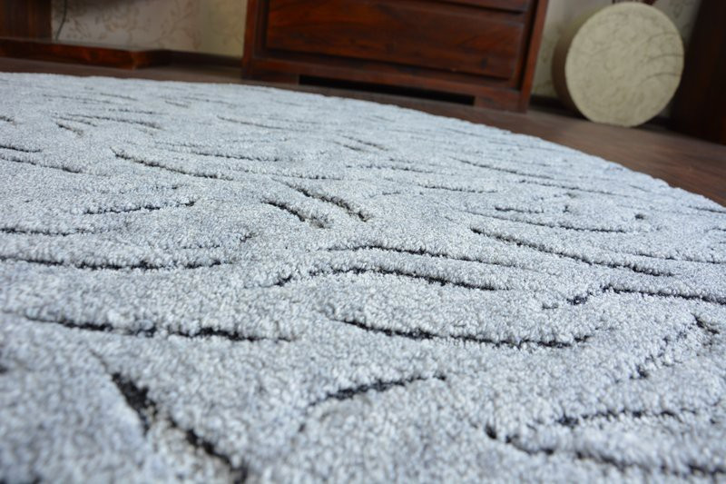 Koberec kruh IVANO šedý