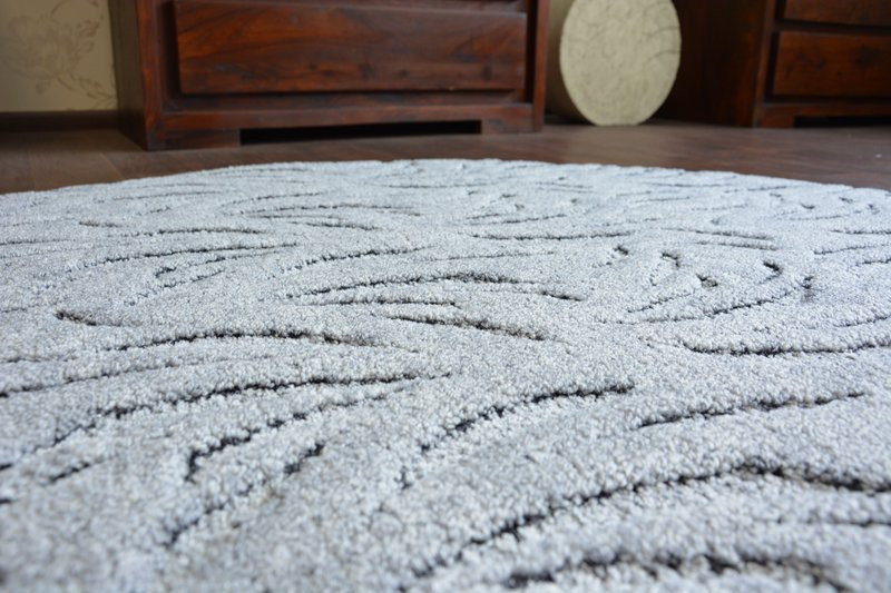 Koberec kruh IVANO šedý