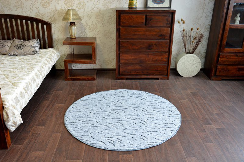 Koberec kruh IVANO šedý