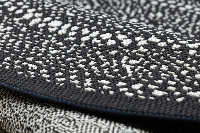 Koberec kruh SIZAL FLAT 48834690 černý