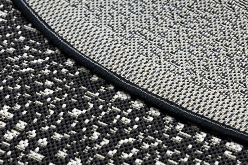 Koberec kruh SIZAL FLAT 48834690 černý