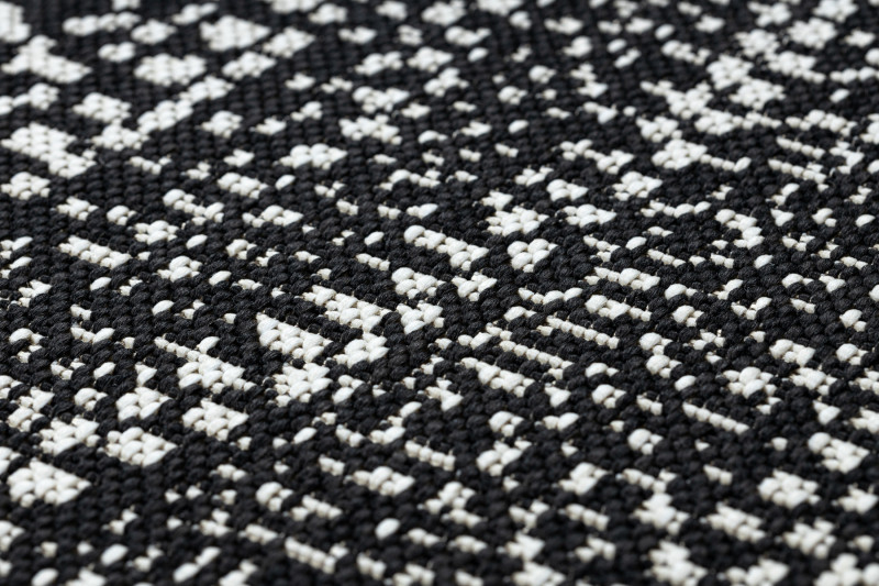 Koberec kruh SIZAL FLAT 48834690 černý