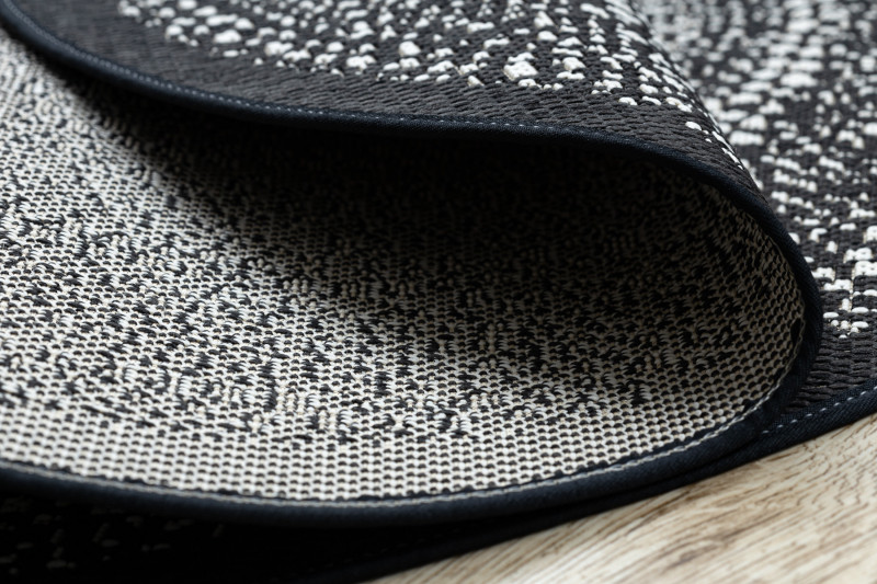 Koberec kruh SIZAL FLAT 48834690 černý