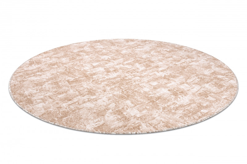 Koberec kruh SOLID béž 30 BETON