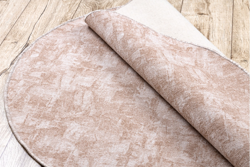 Koberec kruh SOLID béž 30 BETON