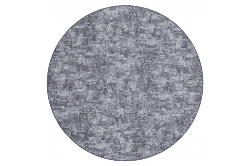 Koberec kruh SOLID šedý 90 BETON