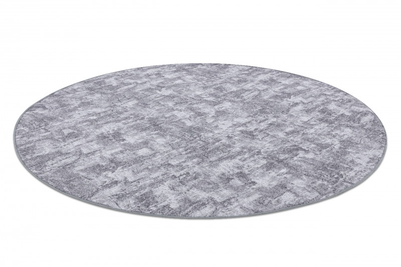 Koberec kruh SOLID šedý 90 BETON