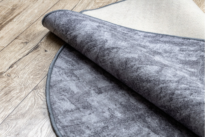 Koberec kruh SOLID šedý 90 BETON