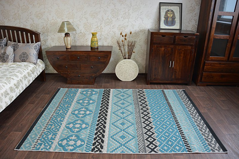 Koberec LISBOA 27201/754 Romby Tyrkys