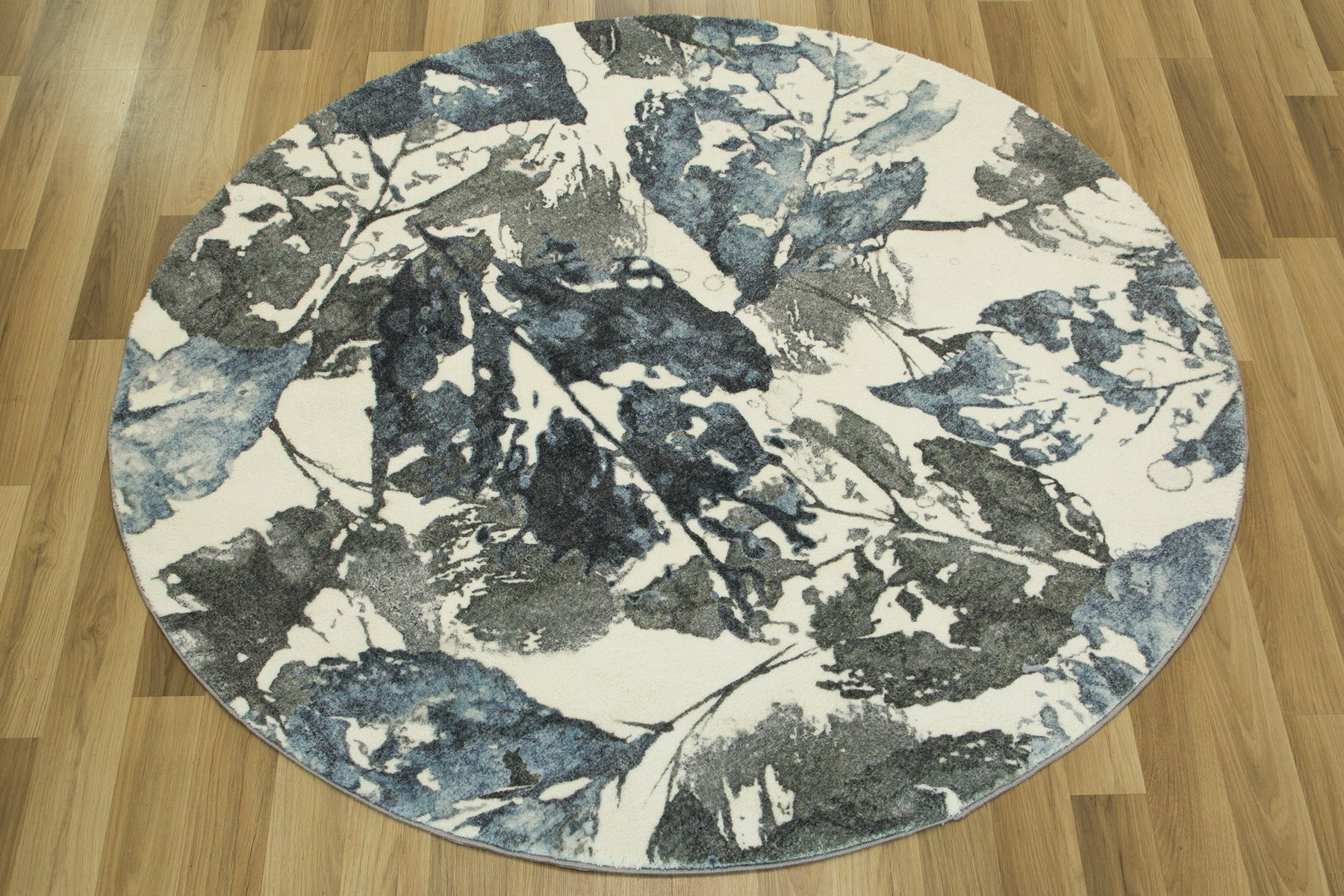 Koberec Listí šedý / granátový