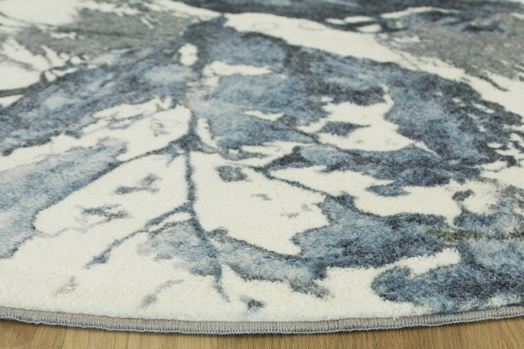 Koberec Listí šedý / granátový