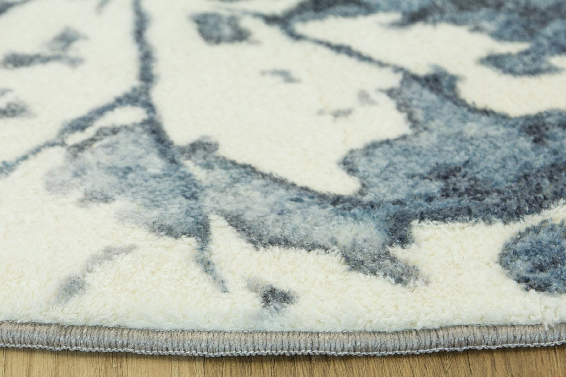 Koberec Listí šedý / granátový