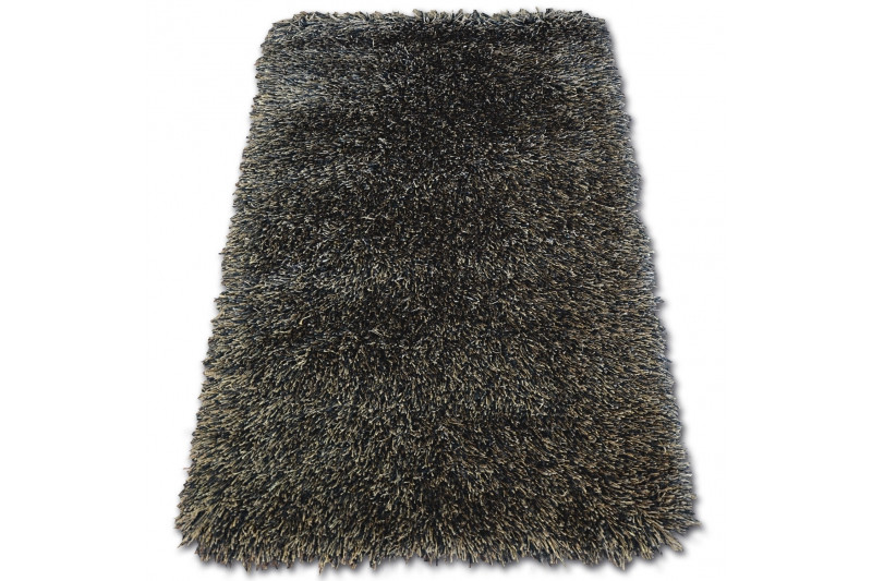 Koberec Love shaggy černý/braz