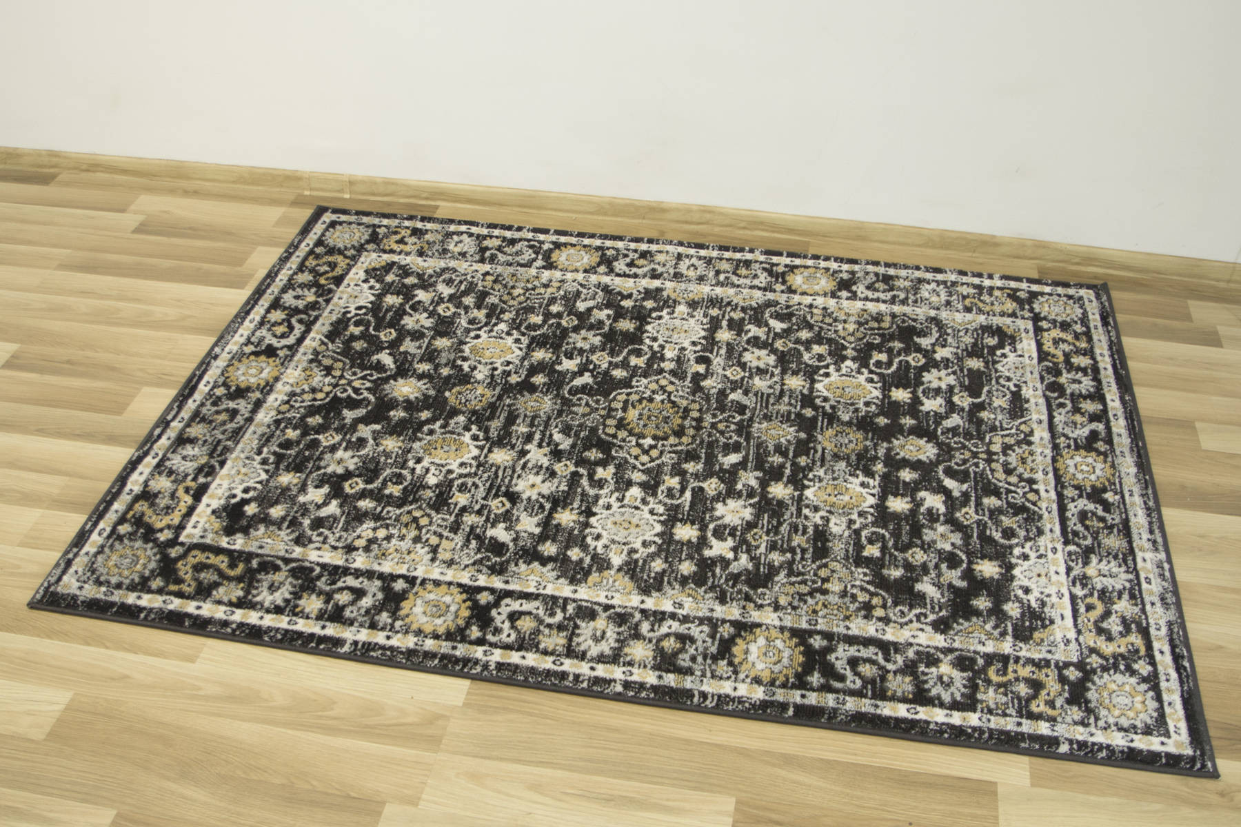 Koberec Lucca 8665A antracit / krémový / medový