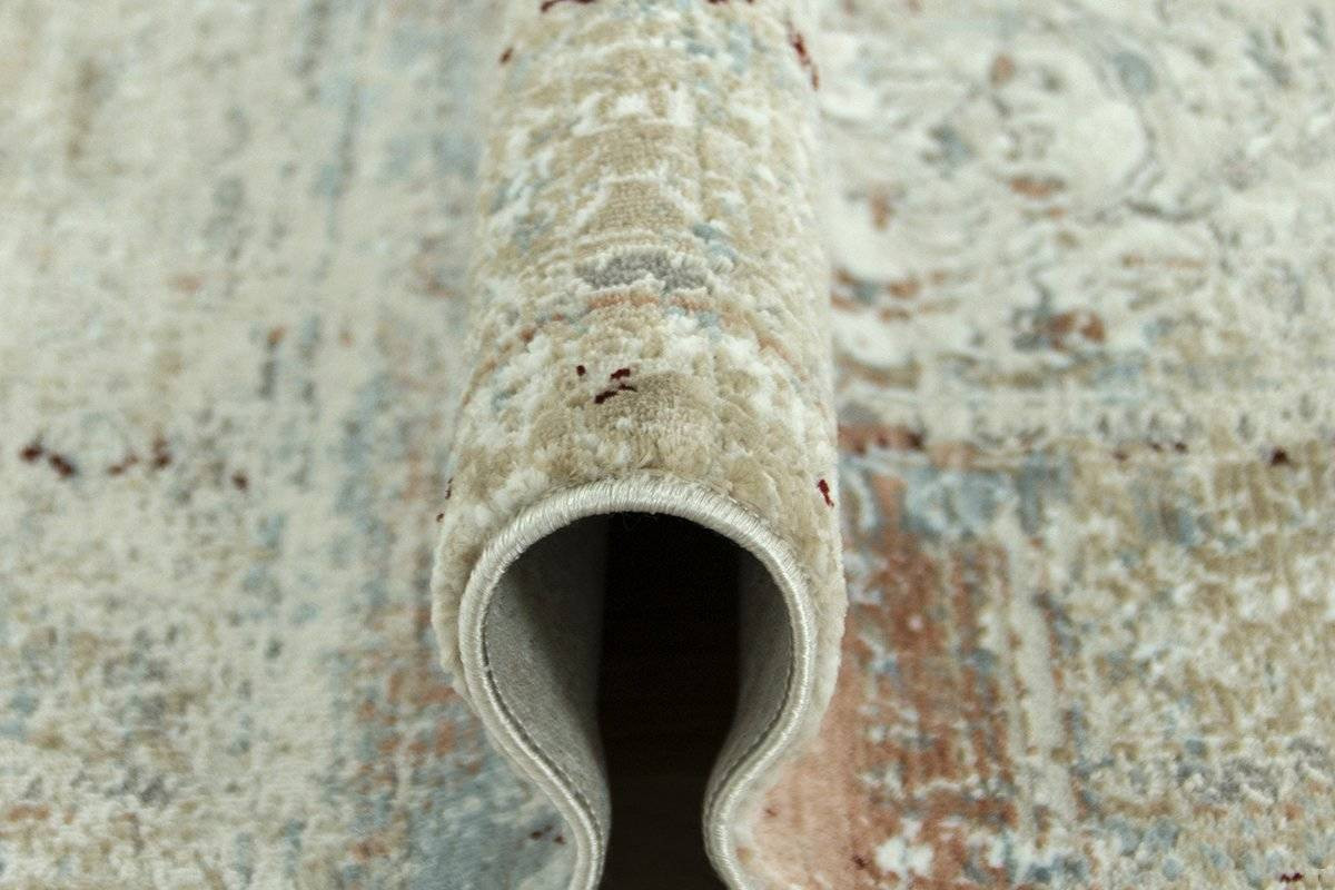 Koberec Luxess 27086 somon s třásněmi, béžový / krémový