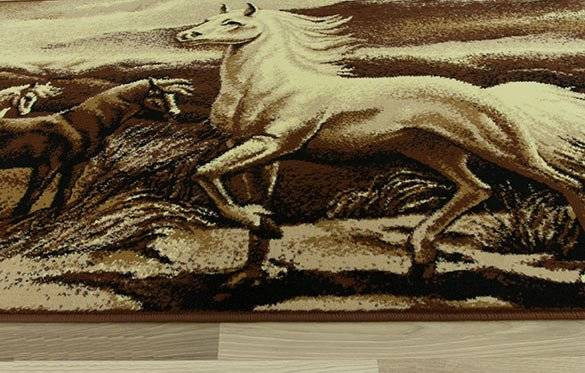 Koberec Makata - Koníky, béžový