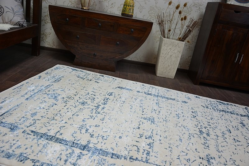 Koberec MANYAS 0920 Blue/Ivory