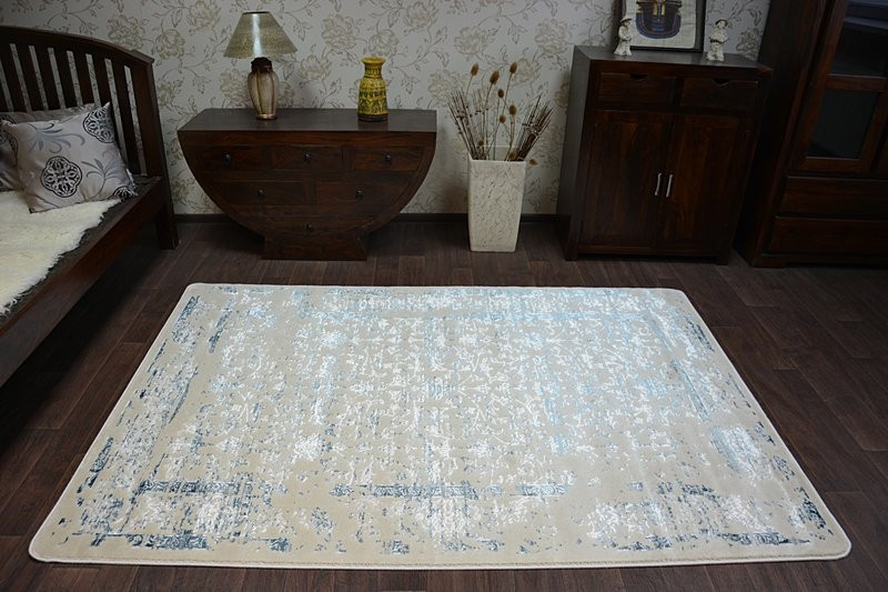 Koberec MANYAS 0920 Blue/Ivory