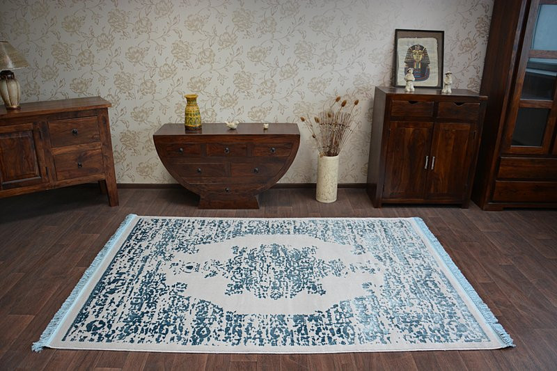 Koberec MANYAS 192AA Šedý/Nebeský