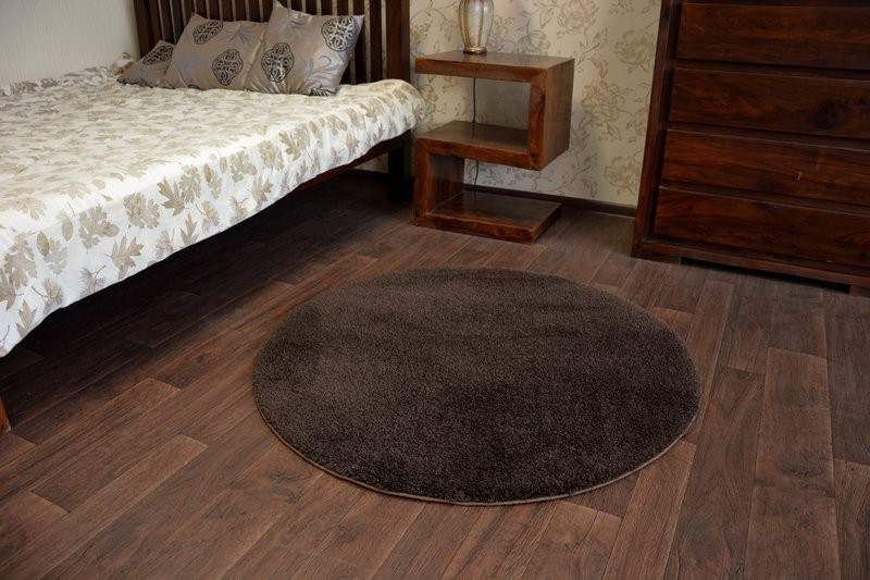 Koberec Micro fiber soft shaggy hnědý