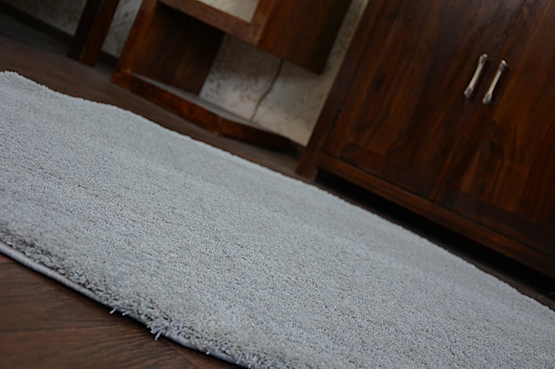 Koberec Micro fiber soft shaggy stříbrný