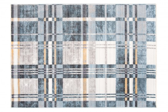 Koberec MYSTIC 3545B tmavě modrý / světle modrý