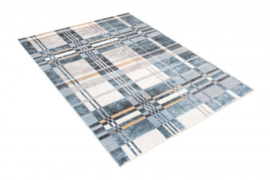 Koberec MYSTIC 3545B tmavě modrý / světle modrý