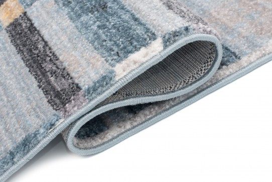 Koberec MYSTIC 3545B tmavě modrý / světle modrý