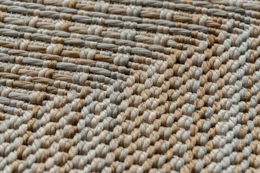 Koberec NATURE kruh SL110 béž šňůrková SIZAL BOHO