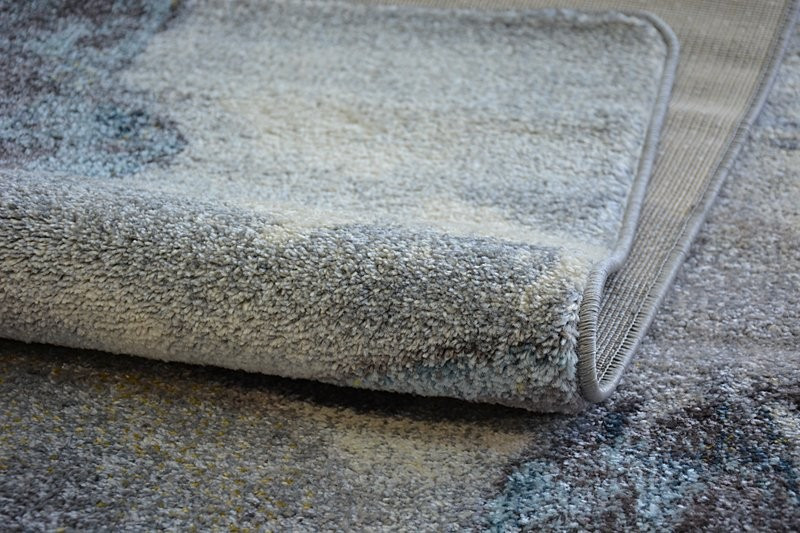 Koberec NORDIC květiny šedý/braz FD291