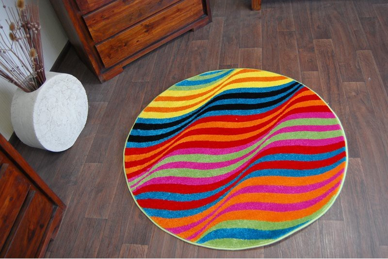 Koberec Paint kruh 1562 blue