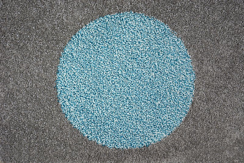 Koberec PAINT půlkruh G4779 - Tečky šedý / krém