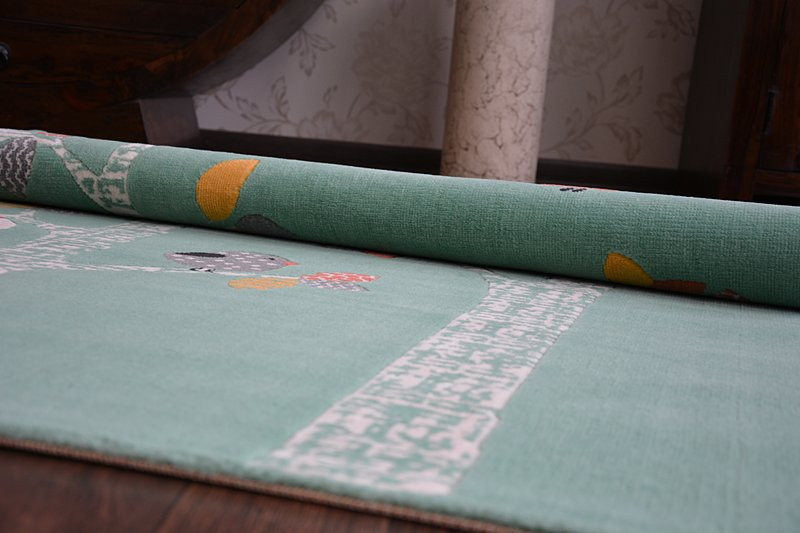 Koberec PASTEL 18405/043 - Ptáčci zelený