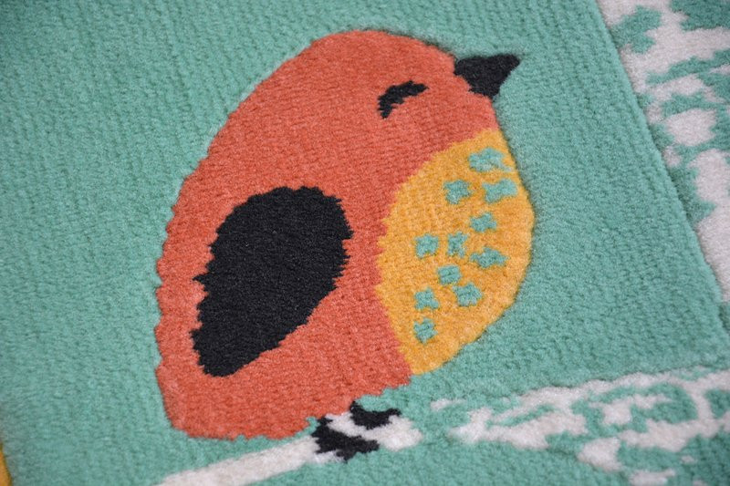 Koberec PASTEL 18405/043 - Ptáčci zelený