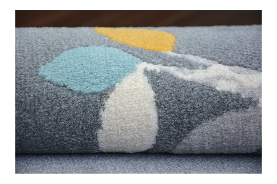 Koberec PASTEL 18405/072 -Ptáčci šedý