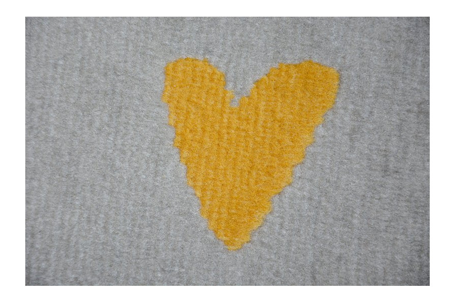 Koberec PASTEL 18409/652 - Obláček-Srdíčka-Ptáček šedý / krém / tyrkys