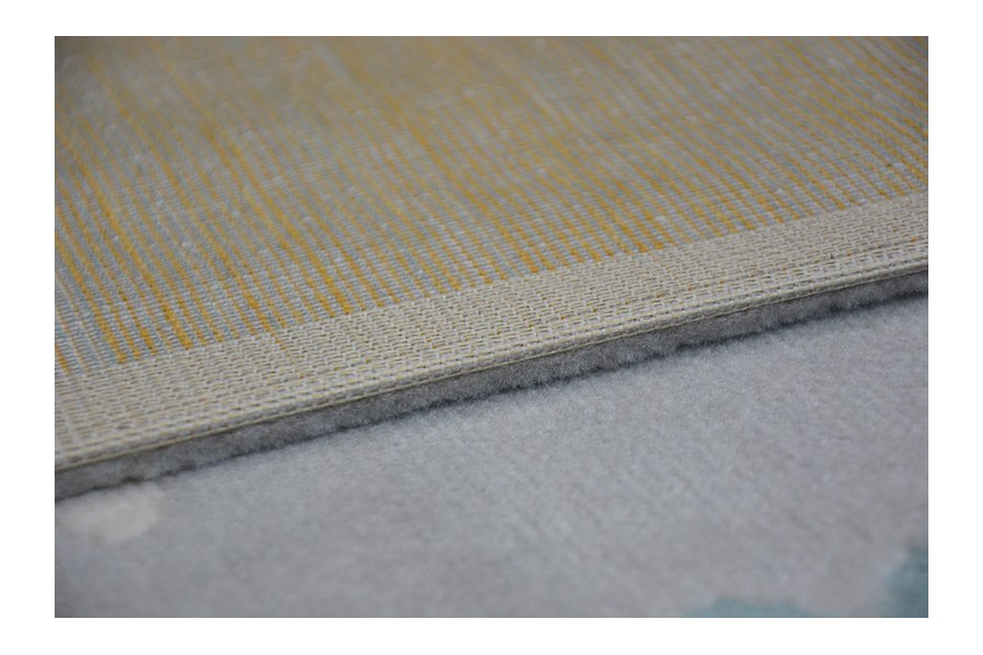 Koberec PASTEL 18409/652 - Obláček-Srdíčka-Ptáček šedý / krém / tyrkys