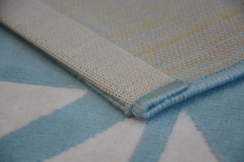 Koberec PASTEL 18411/032 - Lodičky tyrkys / krém / šedý / zlatý