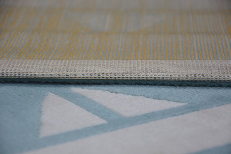 Koberec PASTEL 18411/032 - Lodičky tyrkys / krém / šedý / zlatý