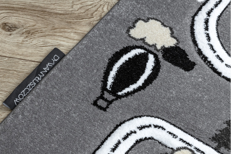 Koberec PETIT TOWN MĚSTO ULICE šedý