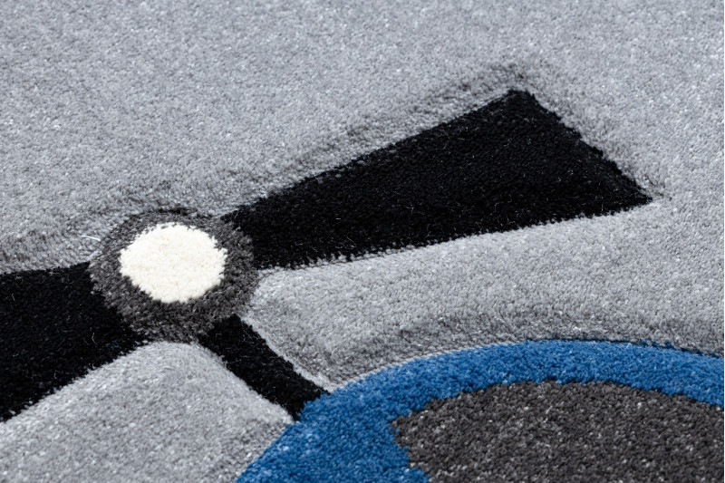 Koberec PETIT TOYS HRAČKY AUTA šedý