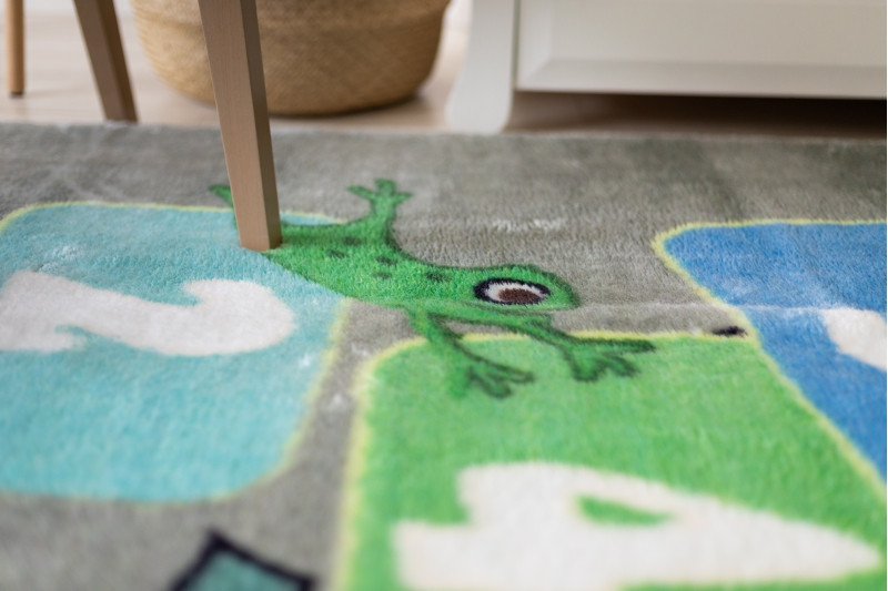 Koberec PLAY Klasy čísla zvířátka G3554-4 šedý